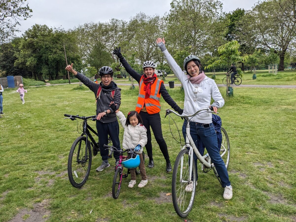Family cycle training in London